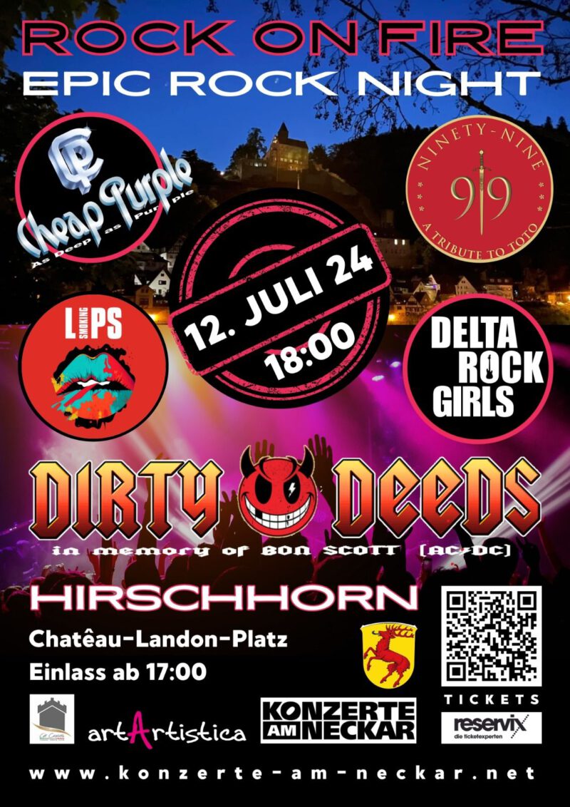 Epic Rock Night Tribute Festival, 12. Juli 2024, Hirschhorn am Neckar